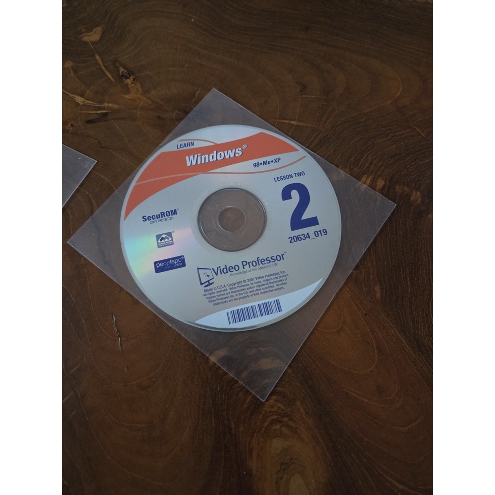 Video Professor Learn Windows 98 Me XP Training CDs Lesson 1 & 2 Set PC Tutorial - Picture 3 of 6
